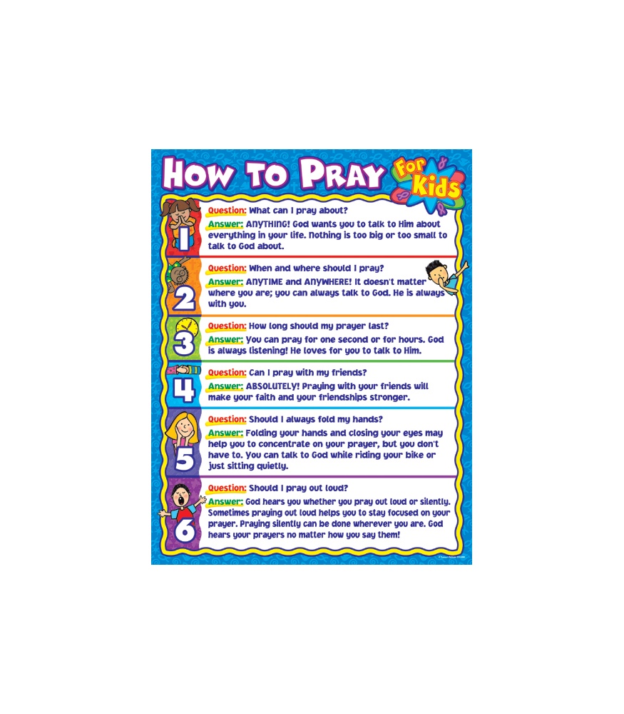 How to Pray for Kids Poster Teachers Bazaar