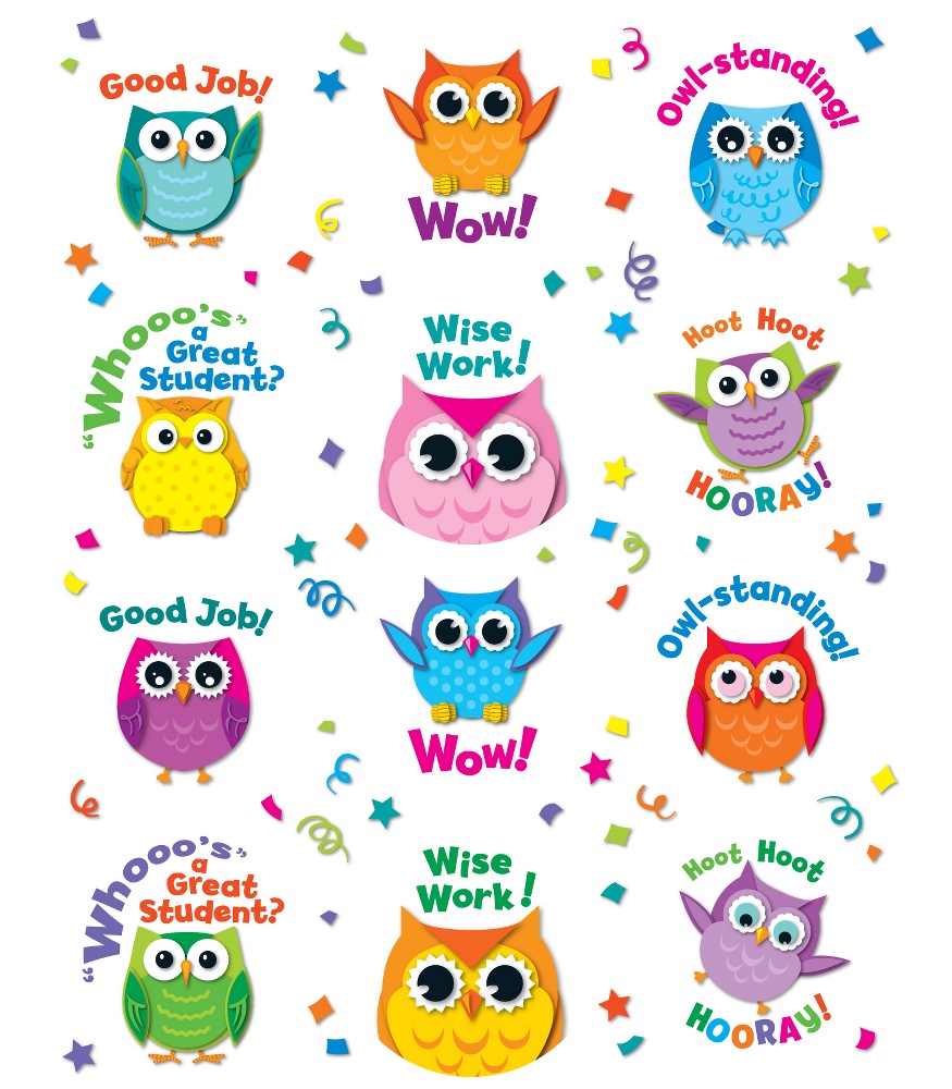 Owl Sticker Chart