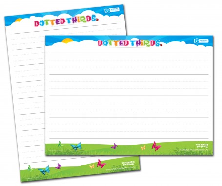 Dotted Thirds Laminated Poster Whiteboard Marker Friendly