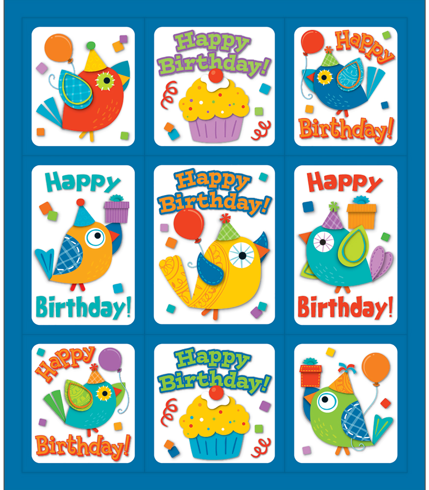 Boho Birds Birthday Chart