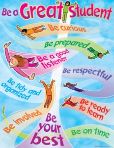 Be a Great Student Chart - Teachers Bazaar : Teachers Bazaar