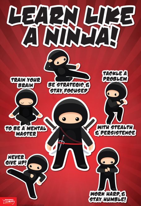 Learn Like A Ninja Poster